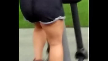 booty in grey shorts