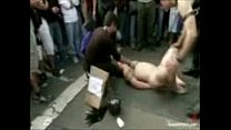 Bound and fucked in public boy