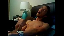 hot horny hunk jerking and shooting