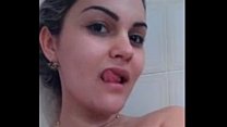 Carioca bucetuda showing off and recording intimate naked video Não Conto!
