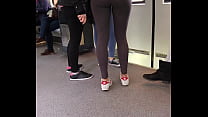 Ass on the train