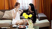 Coffeetime Tryst - by Sapphic Erotica lesbian sex with Agnessa Lilianna