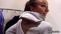 Adorable czech kitten gets seduced in the hypermarket and drilled in pov