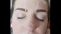 Teen girlfriend takes facial 21 sec