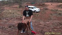 pulcino di sesso safari africano magro