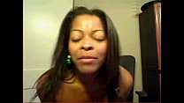 Sexy Ebony teen teases on Webcam - more videos on dslwebcam.com