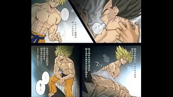 Goku x Vegeta Dragon Ball blu freddo