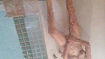 wife taking a shower