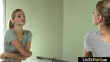 Lesbo Sex Action With Cute Horny Teen Lez Girls (Riley Reid & Kenna James) video-18