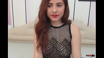 Redhead playing with her pussy on cam | More camgirls at https://welovejizz.com