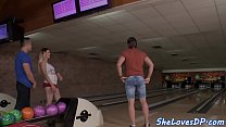 Bigass babe pounded after bowling