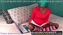 EbonyGoth Msnovember Playing With Blackpussy & BlackClit Until Her LittleCunt Orgasms on Sheisnovember