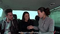 Mea Melone & Wendy Moon join hardcore orgy in dirivng car