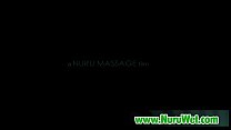 Japanesse masseuse gives pleasure in nuru massage 22