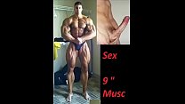 Muscle worship sex with bodybuilder