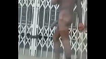 walking naked in the street