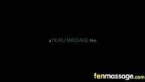 Sexy teen babe sucks and fucks at the massage table 5