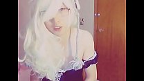 Alicexiao show de webcam de travesti em meia preta