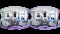 Blonde harlot Arya Fae has valentine anal with you in VR