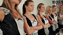 6 Girls Orgy Sexfight per la cameriera alfa femminile