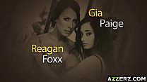 Massage trio baise avec Reagan Foxx