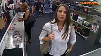 Big ass woman drilled at the pawnshop