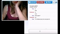 Garota francesa excitada no bate-papo da webcam