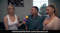 BUMS BESUCH - A atriz pornô alemã peituda Dana Jayn transa com fanboy amador maduro