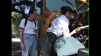 Schoolbusdriver Girl obtener follada para reparar el autobús - BJ-Fuck-Anal-Facial-Cumshot