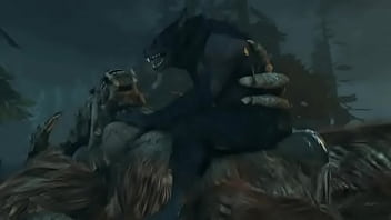 A troll fuck a werewolf