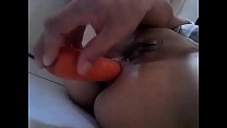 zanahoria en el coño