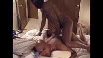 Horny black dude in jockstrap enjoys getting his anus rammed with cock
