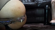 Deep anal masturbation with Johnson The Naturals 12 Inch Dong with Balls