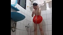Taiwan Junge baden leben