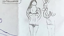 Some Nice naked pics drawed ms.x part.1