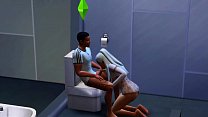 Минет в ванной - The Sims 4