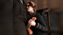 Hermione Granger dá uma punheta do pau de Draco Malfoy / pornografia de Harry Potter - bate-papo pornográfico.