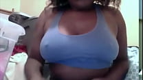 Sexy Black teen tits on webcam