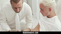 MormonBoyz - Horny twink missionary jerked off by priest