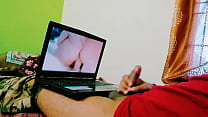 Teen watching porn video