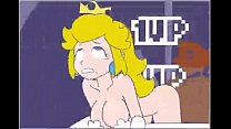 Mario drilling Peach's vagina