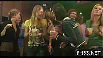 Lesbian babes are leaking each other and after gets fuck by waiters