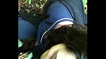 caliente anal y semen filmada en el bosque con un iPhone