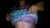 My girlfriend sends me a video of her tits !!