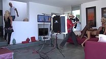A makeup artist gets fucked on a porn film set by an actor