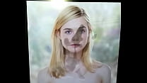 Elle Fanning with tribute