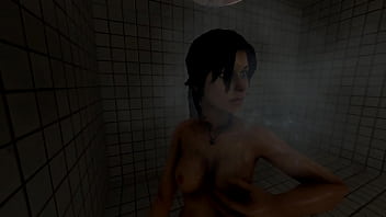 Lara Croft Shower.