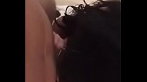 Naughty Andre throat fuck girl and cum in her mouth.