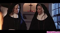 Blonde nuns eating each others cunt