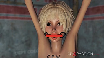 Dickgirl 3D chaude baise une transsexuelle horny teen dans la zone industrielle